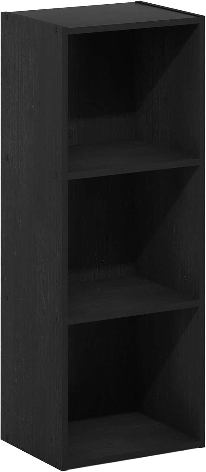 Furinno Pasir 3-Tier No Tool Assembly Open Shelf Bookcase