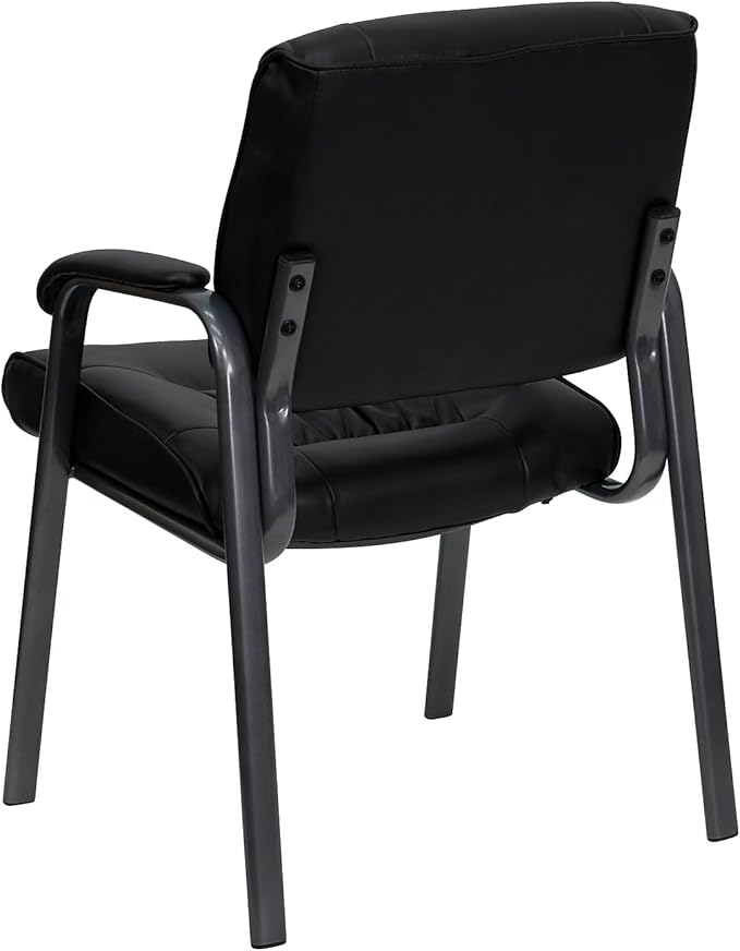 Flash Furniture Haeger Black LeatherSoft Executive Side Reception Chair