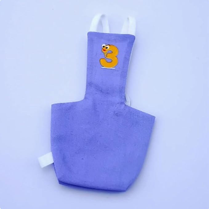 Bird Diaper Protective Parrot Nappy - 6 Pack, Reusable Flight Suit with Waterproof Inner Layer, Washable Cute Urine Wet Suit for Cockatiel Conure Macaw Lovebird (2XL)