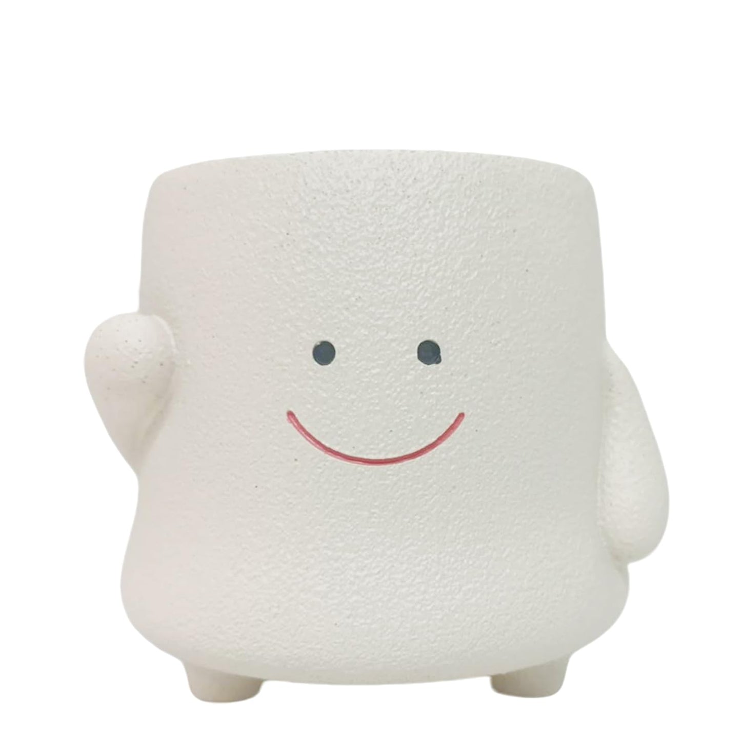 LLYSTTDS Smily Face Planter Pot Cute Resin Succulent Pots for Plants Creative Succulent Flower Pots Tabletop Decorations for Mother and Appreciation Christmas