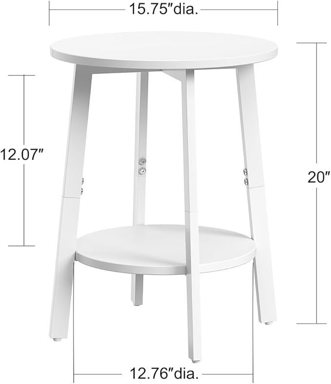 sthmec Side Table, Small Round End Table