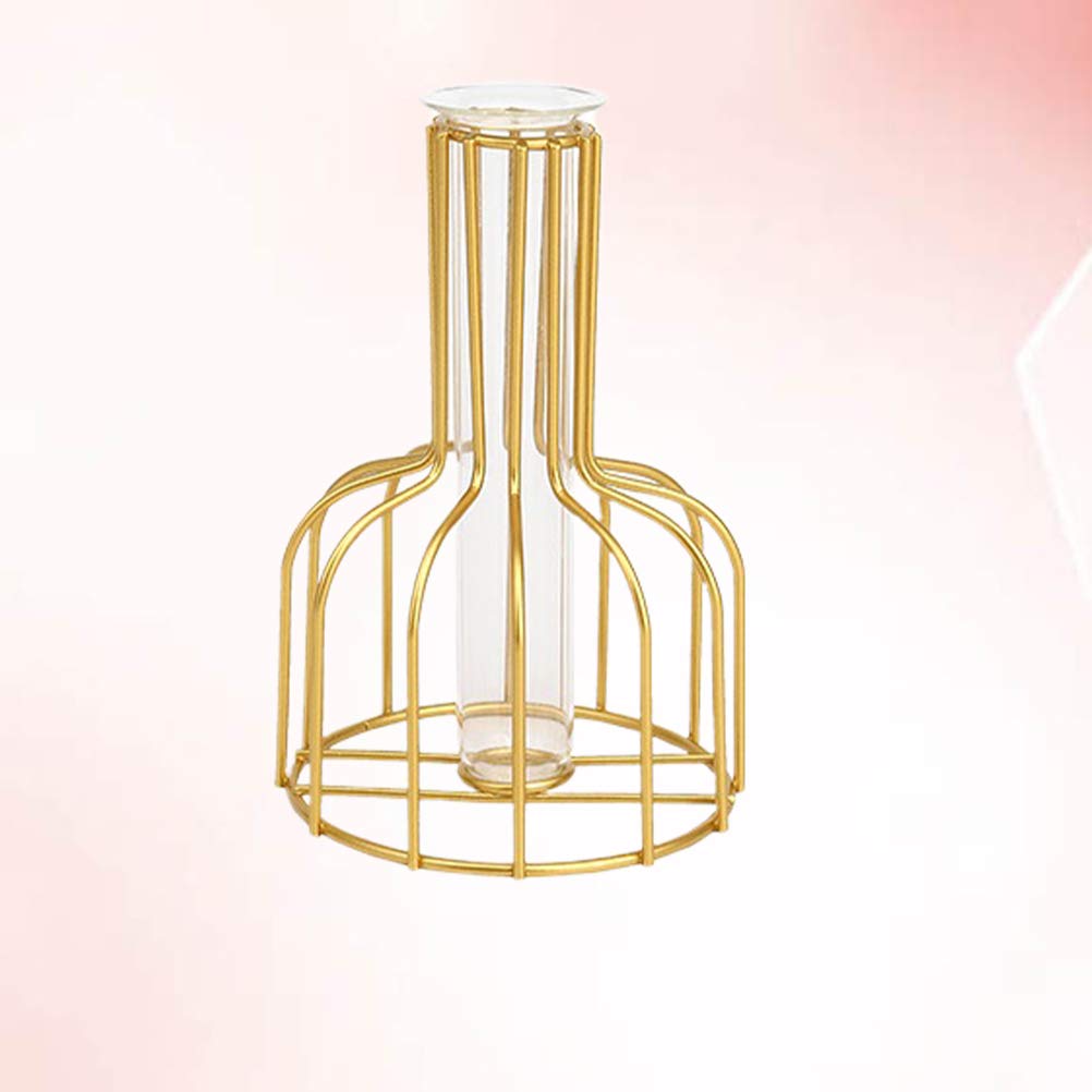1pc Planter Bulb Desktop Planter Vase Flower Vase Glass Tube Glass s Desktop Plant Terrarium Dinner Table Decor Plants Decor Iron Crafts Birthday Present Dining Table