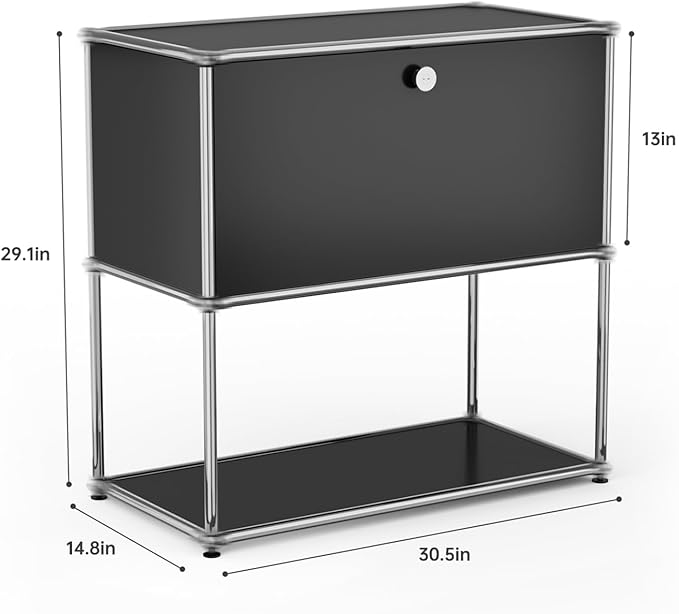 Modern Storage Cabinet Sideboard Versatile Free-Standing Organizer Cabinets