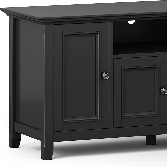 SIMPLIHOME Amherst TV Stand and Bookcase Bundle