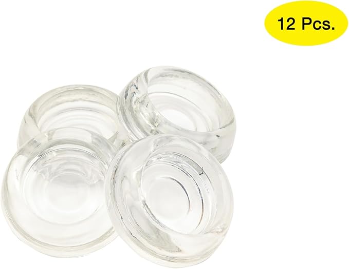 Heavy-Duty Clear Glass Coasters – Floor Protectors