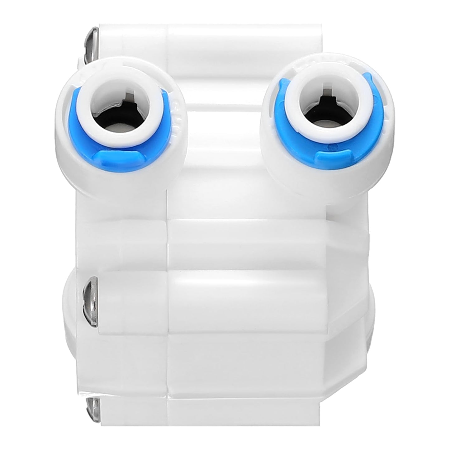 Colingmill 2 Pack 1/4 Inch Tube Automatic Shut off Valve, with Quick Connect Fittings, for Ro Reverse Osmosis Water Filter System, White