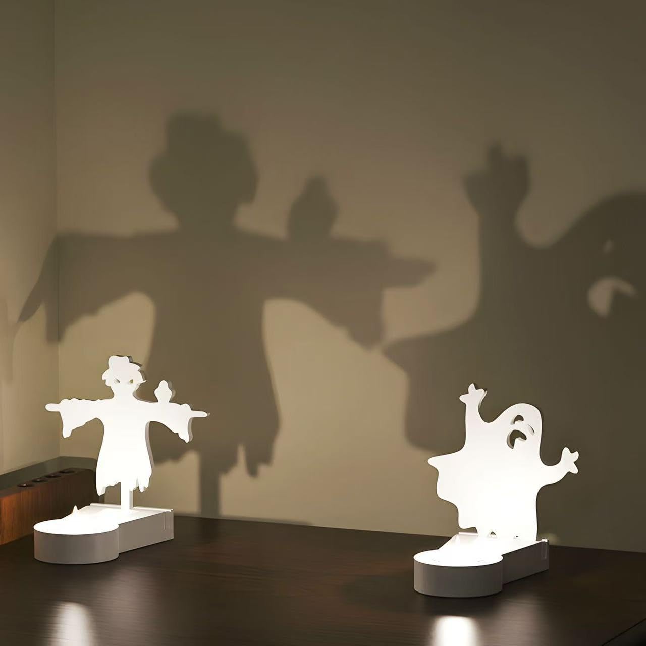 DoDoIYia 5Pcs Casting Shadow Candle Holder Resin Molds Silicone, Halloween Pumpkin Scarecrow Ghost Bat Shadow Resin Tealight Candle Holder Mold, Epoxy Molds for DIY Silicone Casting Mould Home Décor