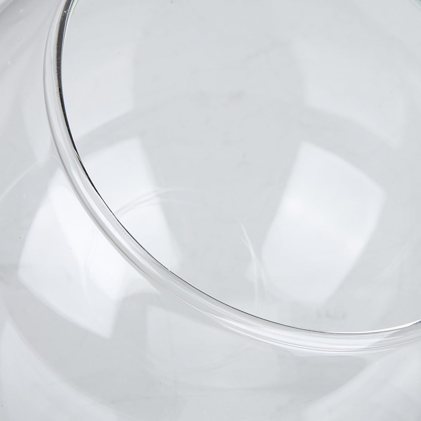 ARTIBETTER 2 Pack Glass Dome Cloche for Preserved Flowers, 3.9In Transparent Glass Display Cover with Smooth Edges, Space-Saving Decorative Jar for Artificial Plants, Wedding Decor (No Base Included)