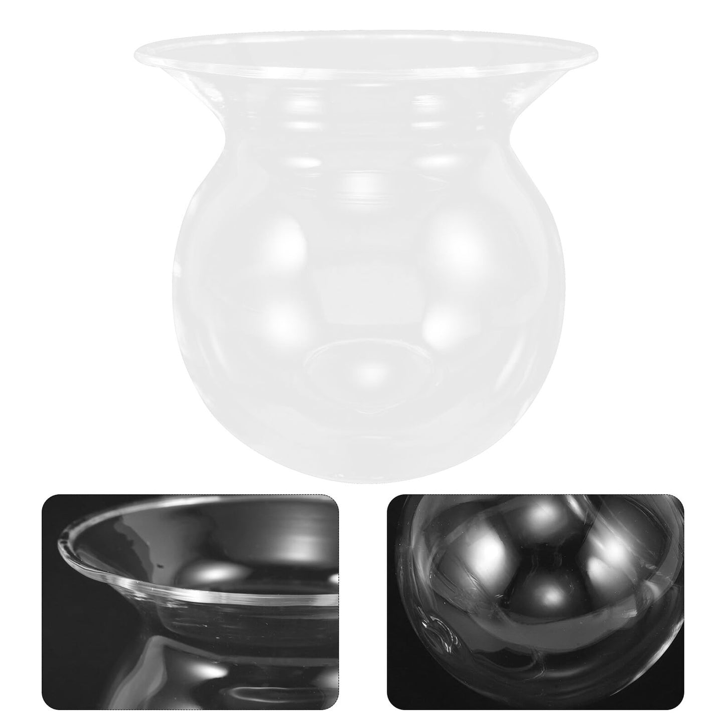 Angoily 4pcs Glass Flower Vase Set Globe Shape Glass Planter for Plants Hydroponic Propagation Terrarium Indoor Home Décor