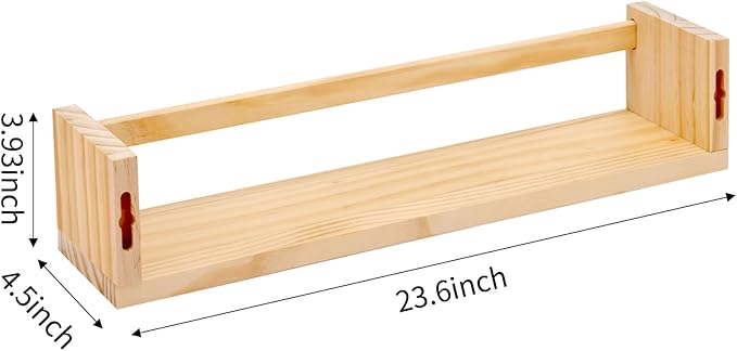 Fixwal Nursery Book Shelves, 23.6 Inch Floating Bookshelves