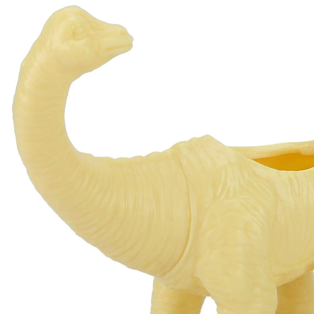 Yosoo Flower Pot, Personality Dinosaur Animal Flower Pot Plant Pot Garden Decoration Home Decoration(Yellow)