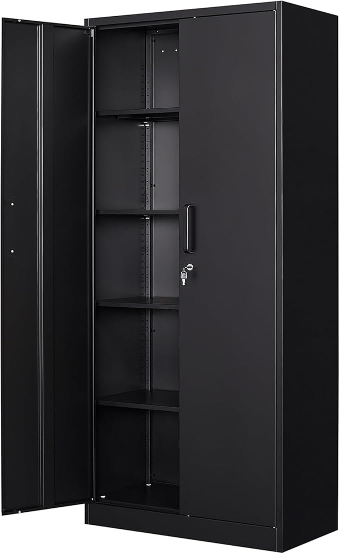 72" Tall Metal Storage Locking Cabinet