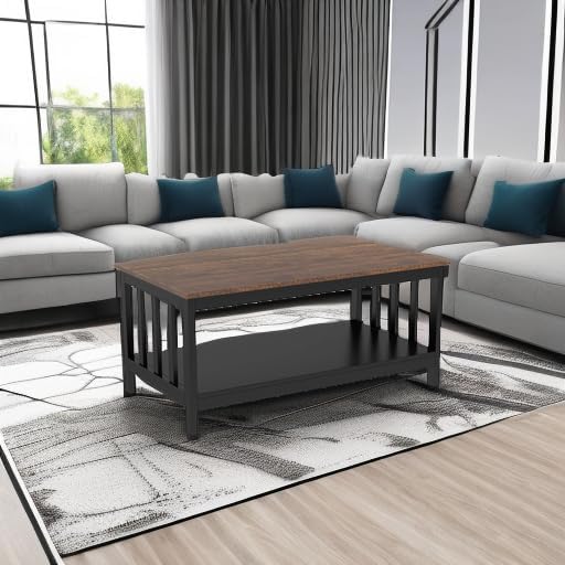 ChooChoo Farmhouse Coffee Table, 40 Inch