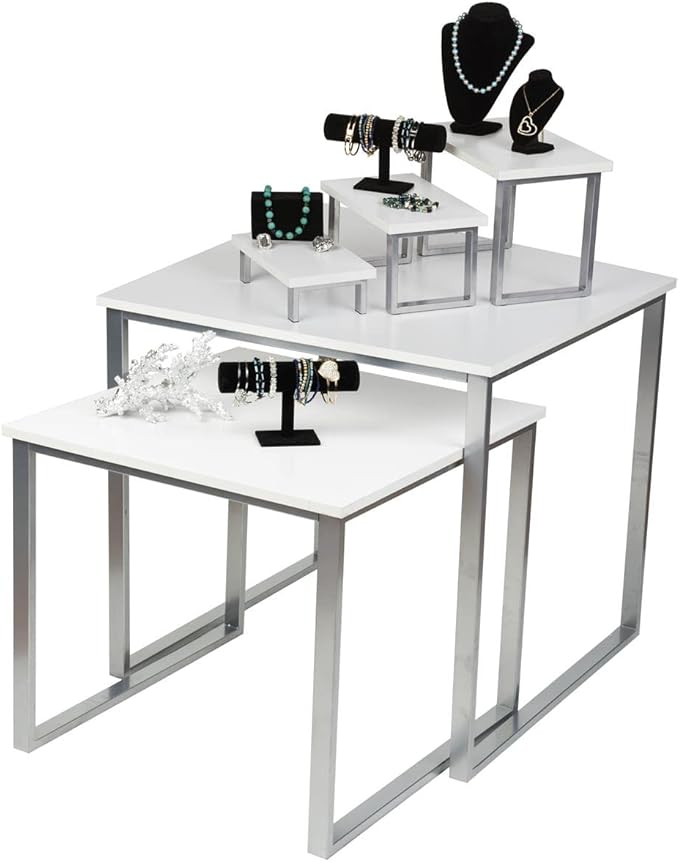 Displays2go Set of 2 Nesting Tables