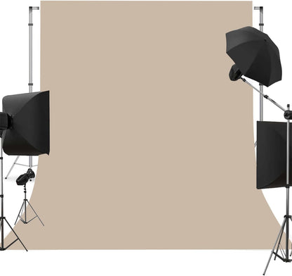 Beige Photo Backdrop for Photoshoot Beige Background for Photography Photo Backdrop Curtain for Party 10 x 10 FT