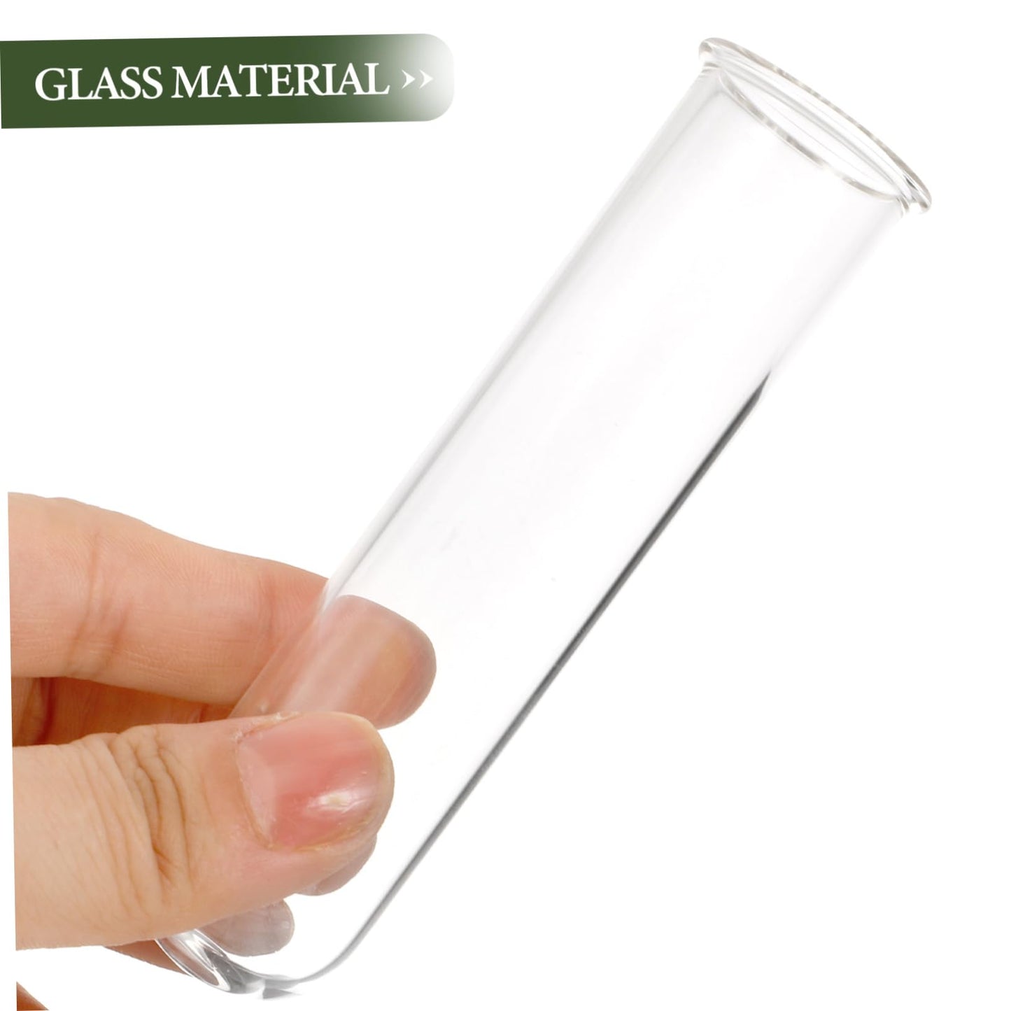 Abaodam 5pcs Clear Glass Test Tube Propagation Vases Multi-use Hydroponic Plant Holders for Home and Office Decor Elegant Terrarium Flower Display Sturdy Design