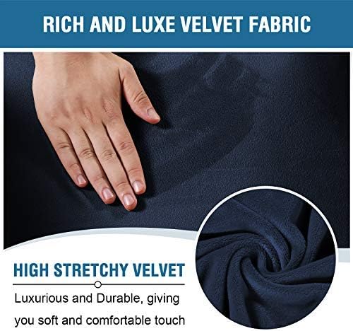 H.VERSAILTEX Velvet Stretch Recliner Couch Covers 4-Pieces Style Recliner Chair