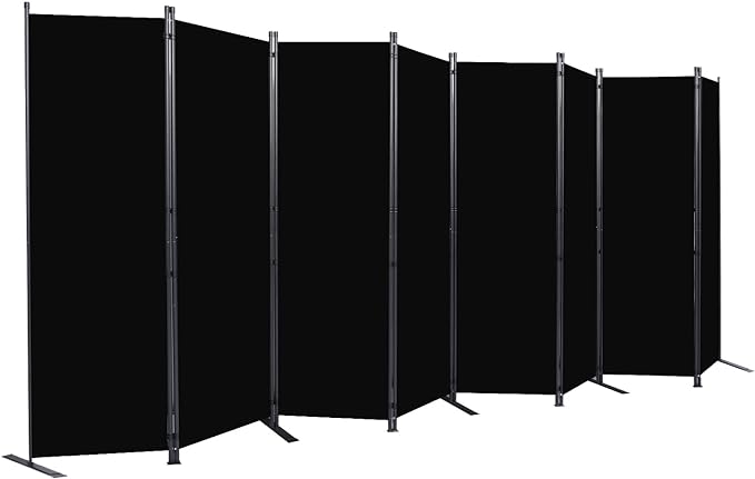 Room Divider 6FT Portable Room Dividers and Folding Privacy Screens, 8 Panel