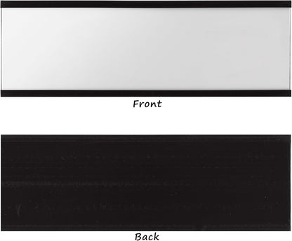 Realth C Channel Magnetic Label Holders 10 Pack 3'' x 5'' with Paper Inserts and Clear Plastic Protectors, Magnetic Data Card Holders File Cabinet Labels for Metal Racks and Shelves
