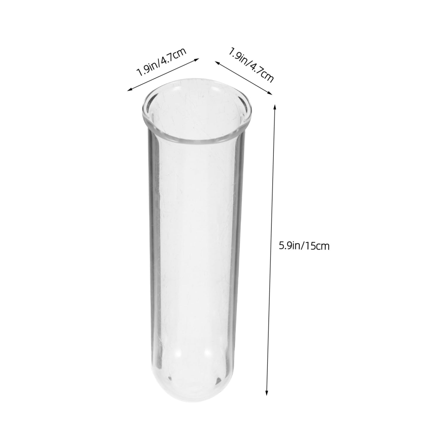 HOLIDYOYO 4pcs Hydroponic Glass Test Tube Planter Elegant Terrarium Flower Vase for Decor Container for Plant Propagation and Display
