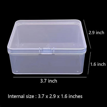 2PCS Plastic Game Card Storage Box, Card Case for Standard Playing Cards, High Capacity Card Holder Box (Empty, No Cards Included)