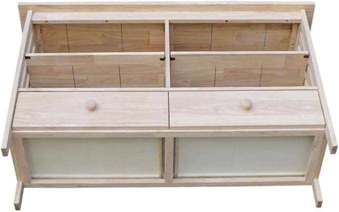 IC International Concepts, Mission Entertainment/TV Stand, Solid Real Wood