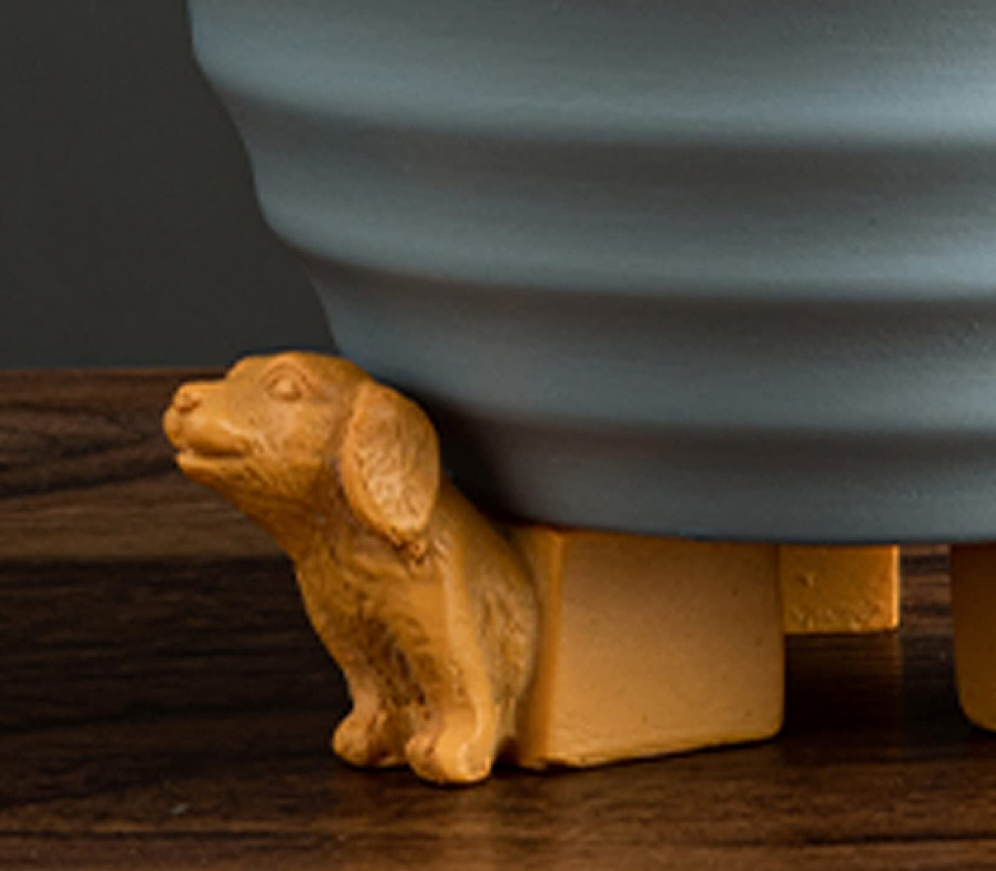 dgudgu Dog Head Shaped Planter Feet for Indoor and Outdoor Pots - Risers to Improve Airflow, Drainage - Decorative Elevator for Planters