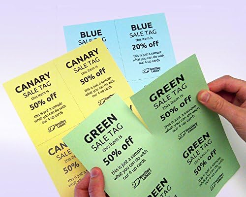 NextDayLabels - 8-1/2" x 11" Laser/Inkjet Postcards 4 Per Page, (4-1/4" x 5-1/2" Each Card | Gray, 200 Cards)