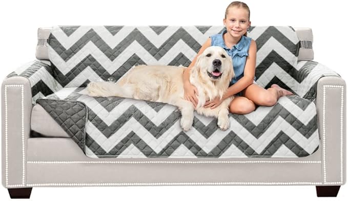 Sofa Shield® Couch Slip Covers for Dogs, Reversible Furniture Protector
