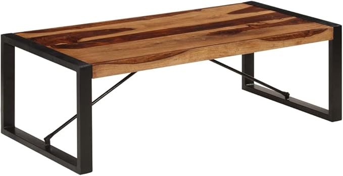 Coffee Table 47.2"x23.6"x15.7" Solid Sheesham Wood, End Tables, Living Table