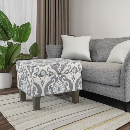 Homepop Home Decor |K7646-A750 | Upholstered Modern Rectangular Storage Ottoman