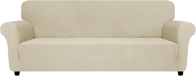 ZNSAYOTX Oversized Super Stretch Couch Cover, New Striped Sofa Covers