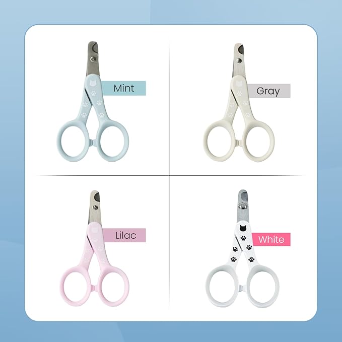 Necoichi Purrcision Feline Nail Clippers | Lever Principle Cat Nail Clipper | Butter-Smooth Cuts | Made in Japan, Seki Swordsmith Craftsman | Stainless Steel Cat Claw Trimmer for Indoor Cats (Mint)