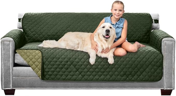 Sofa Shield® Couch Slip Covers for Dogs, Reversible Furniture Protector
