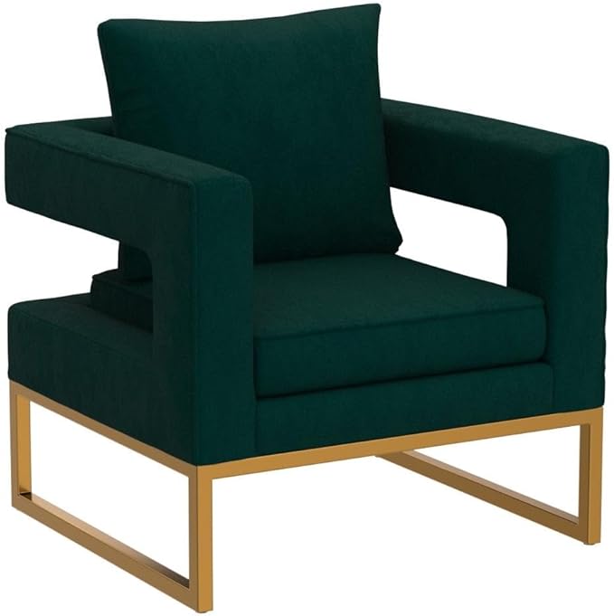 Roundhill Furniture Lenola Upholstered Accent Arm Chair