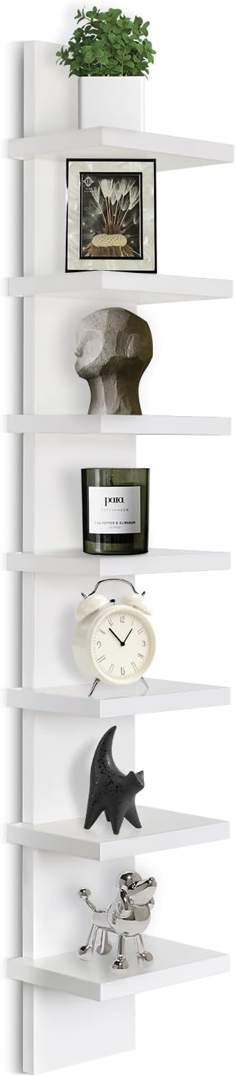 Homaterial Small 7 Tier Vertical Wall Shelf