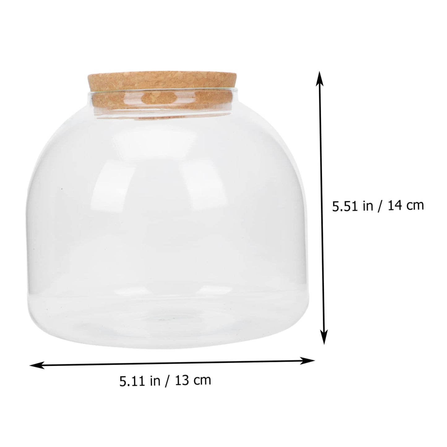 VANZACK 1set Glass Terrarium Container for Microlandscape Decor Transparent Bottle for Indoor and Outdoor Creative Plant Displays for Use