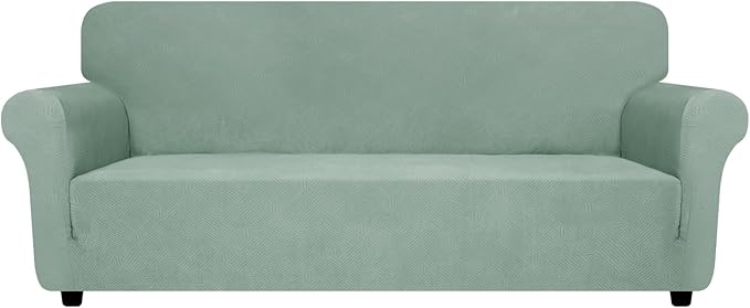ZNSAYOTX Super Stretch Couch Cover, New Striped Sofa Covers Fitted Slipcovers