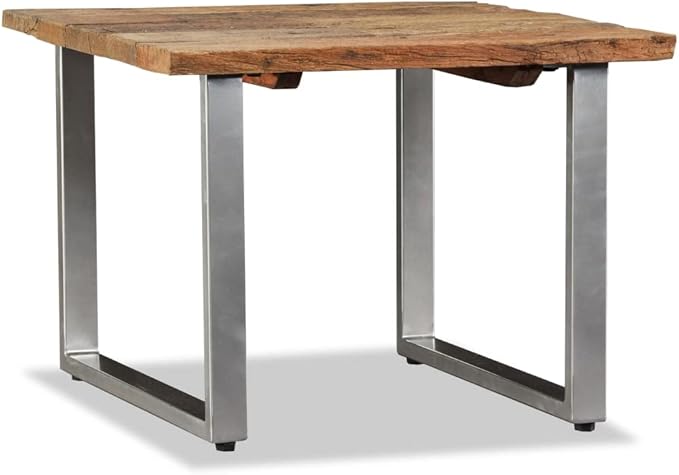 Coffee Table Solid Reclaimed Wood 21.7"x21.7"x15.7", Center Table, Side Table