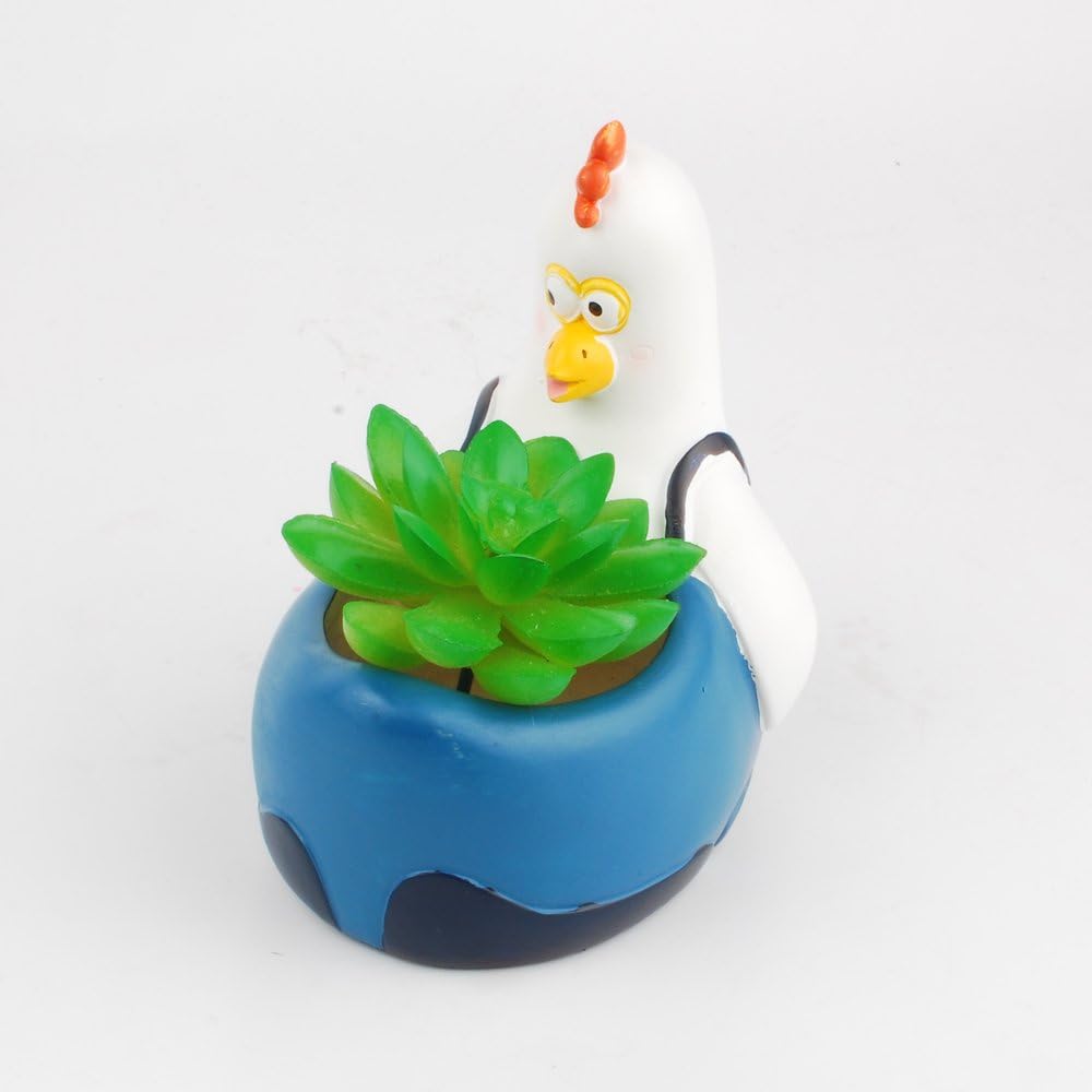 NWFashion Cute Animal Plastic Stute Plant/Flower/Succulent Planting Standing Pot Planter