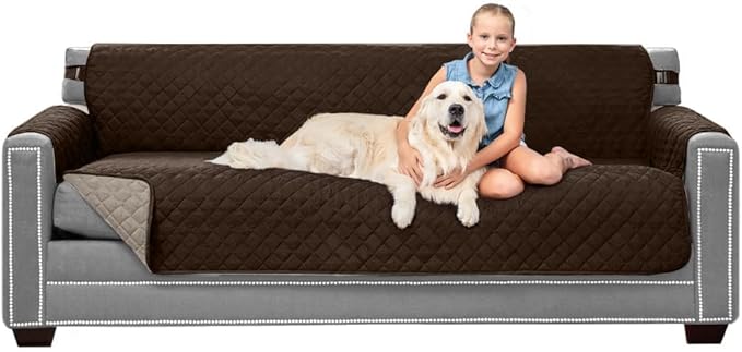 Sofa Shield® Couch Slip Covers for Dogs, Reversible Furniture Protector