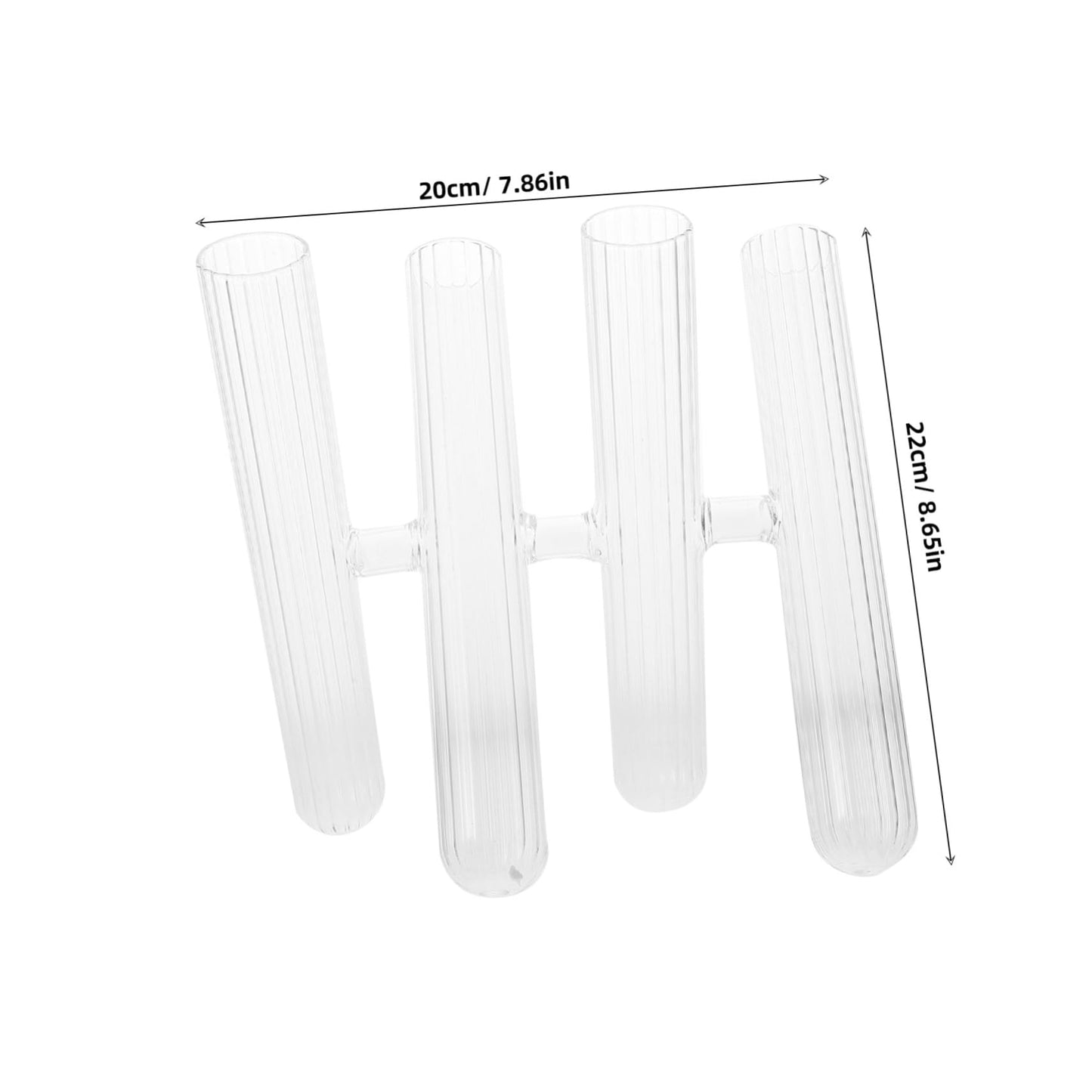 Toyvian Glass Test Tube Flower Holder Hydroponic for Plant Terrariums Desktop Decor and Window Display