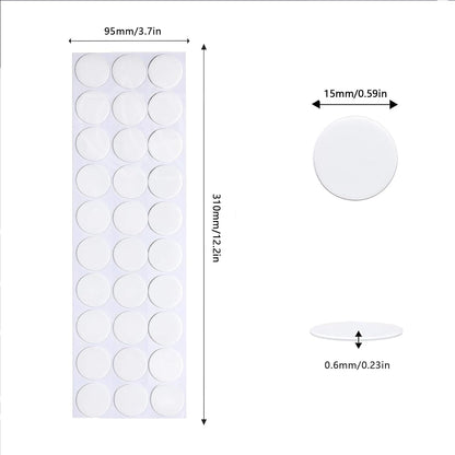 Adhesive Stick dots Two-Sided Sided Mounting Putty Stick Tack for Wall Hanging Crafts Balloons Festival Party Decorations,Clean Removable(0.59"*0.59"-400)