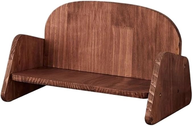 Bookcase Walnut Wooden Sofa Shaped Desk Organiser Organiser Shelf Simple Small