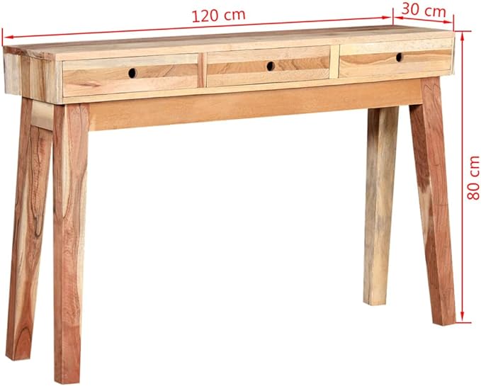 SKM Console Table Solid Reclaimed Wood