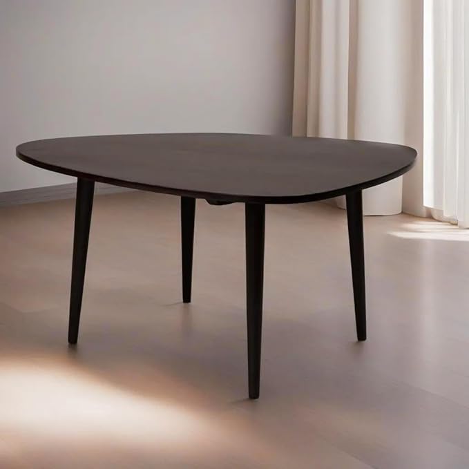 Handmade Eco-Friendly Modern Wood Teak Drop Shaped Coffee Table - 3 ft.