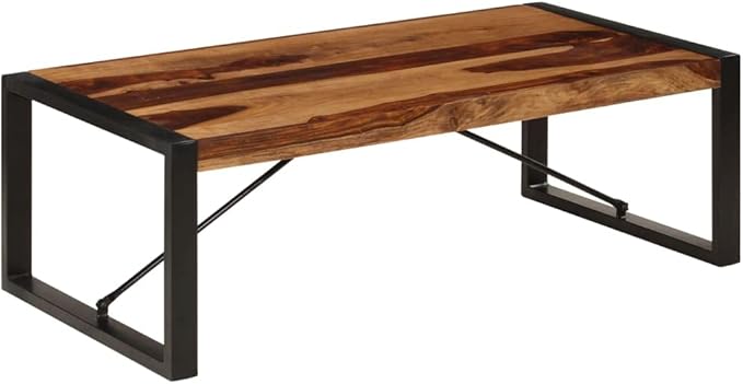 Coffee Table 47.2"x23.6"x15.7" Solid Sheesham Wood, End Tables, Living Table