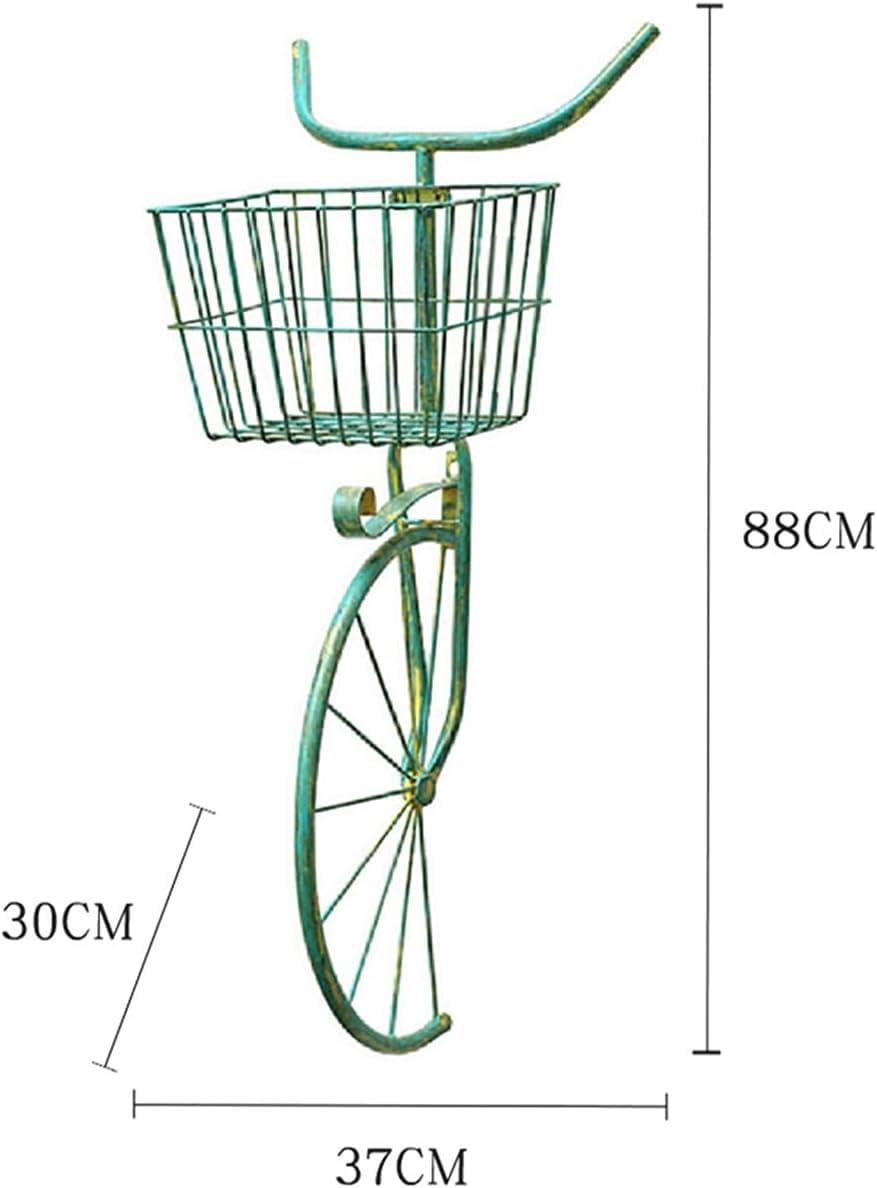 Asiwnshw Set of 2 Bicycle Plant Stand, Flower Pot Cart Holder Patio Stand Holder Outdoor Displaying Plants Flowers Metal Bike Plant Stand Hanging Planter Flower Holder Indoor Outdoor Decor