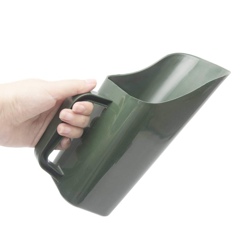 Garden Plastic Shovel, Garden Tool Bucket Shovel, Cultivation Bucket Scoop Sieve Multi Function Spoon Rush Potted Plant Wear Resistant Digging Tool for Flower Vegetable, Plants Care(Color:Green)