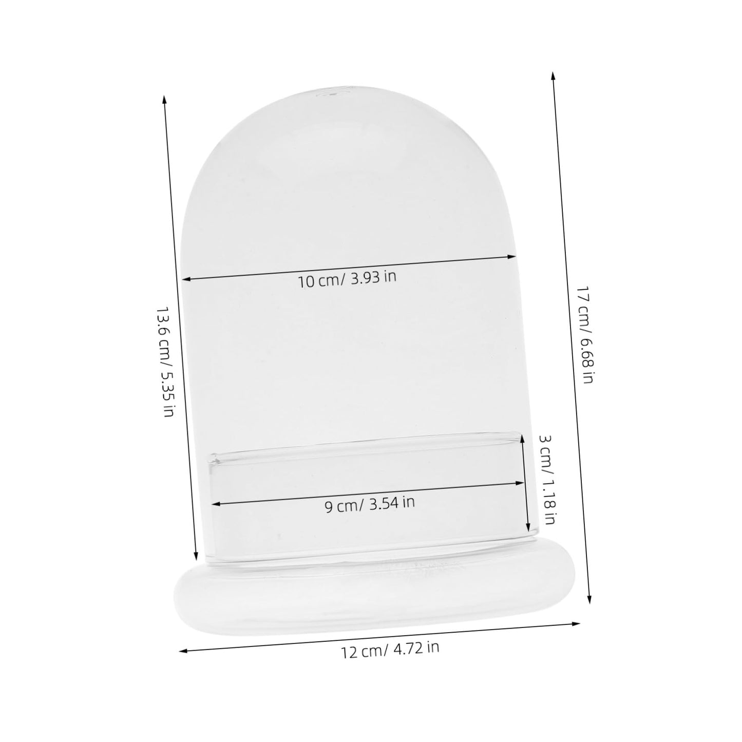 FONDOTIN Glass Terrarium Display Dome Moss Bottle for Plants Design with Opening for DIY Micro Landscapes and Home Decor